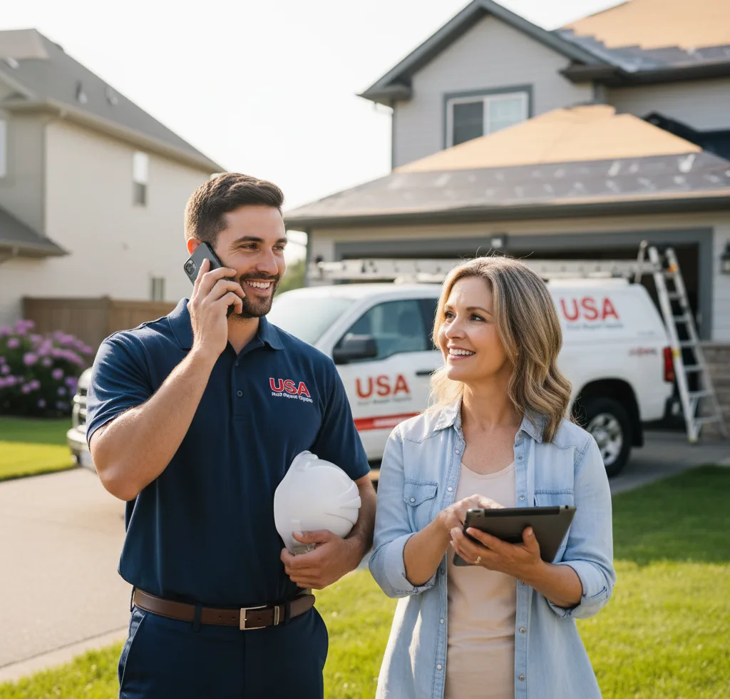 USA Roof Repair Experts customer support in Alpharetta